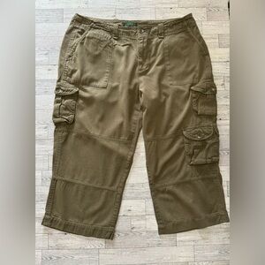 Lauren Ralph Lauren Olive Green Cargo Capris